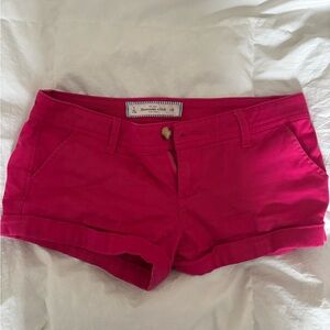 Abercrombie 2000s pink mini shorts